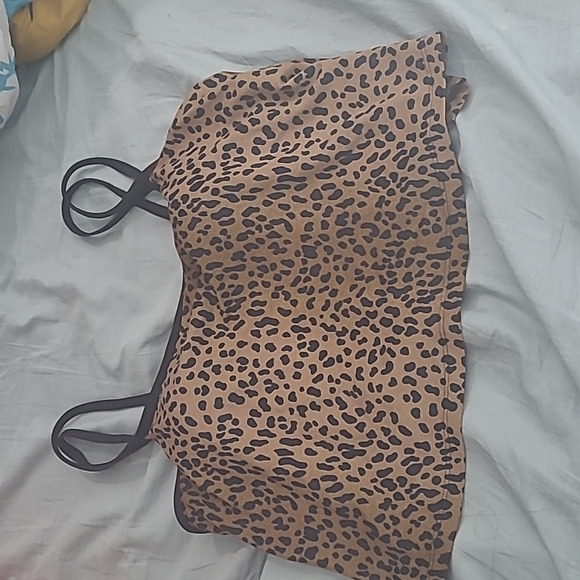 None Other - Beach Caban animal print tankini top